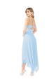 Chiffon Midi Length Keyhole Back Cocktail Bridesmaid Dress