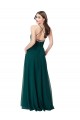 Chiffon Bridesmaid Dress with Draped Surplice Bodice