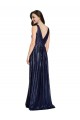 Long V-Neck Sparking Formal Sequin Bridesmaid Dress / Prom Dress with Low V-Back