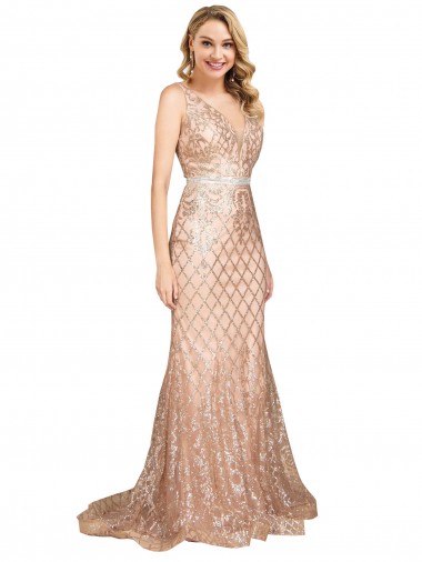 Shop Sleek Long Mermaid Formal Sparkling Sequin Bridesmaid Dress / Prom Dress Canada