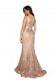 Sleek Long Mermaid Formal Sparkling Sequin Bridesmaid Dress / Prom Dress