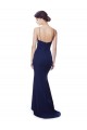 Deep V-Neck Spaghetti Straps Mermaid Formal Crepe Bridesmaid Dress / Prom Dress