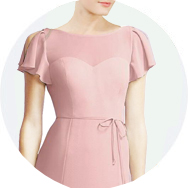 Shop Short Sleeves Bridesmaid Dresses Canada